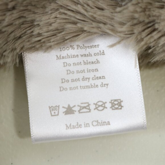 Apple Sauce Flat Nummy Gray Bunny Lovey Plush Toy Security Blanket - Picture 7 of 9